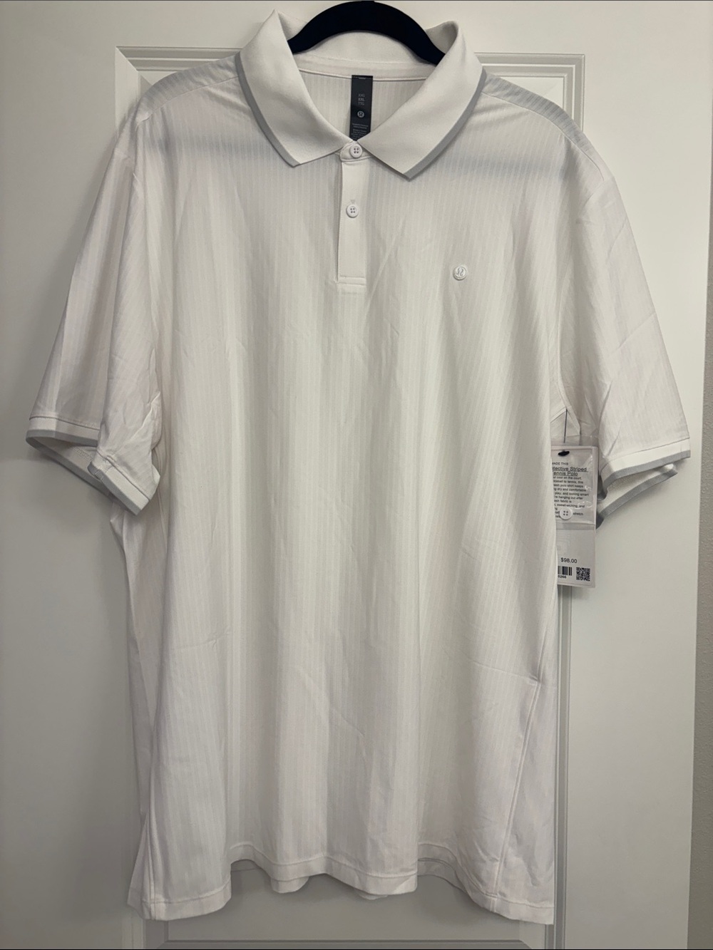 lululemon athletica White Men's Polo with Contrast Trim